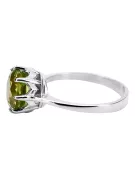 Artesanía vintage Anillo Peridoto amarillo Plata de ley 925 vrc157s